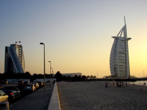 Burj Al Arab hotel and Dubai Creek