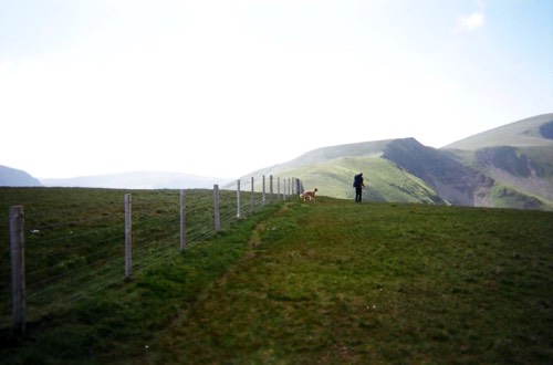 photo of hike guide Nick and his sheepdog Oscar